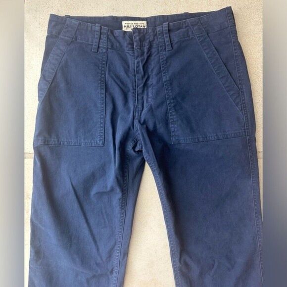 Nili Lotan Jenna straight leg Pants In Teal Blue Size 4 - Picture 7 of 12